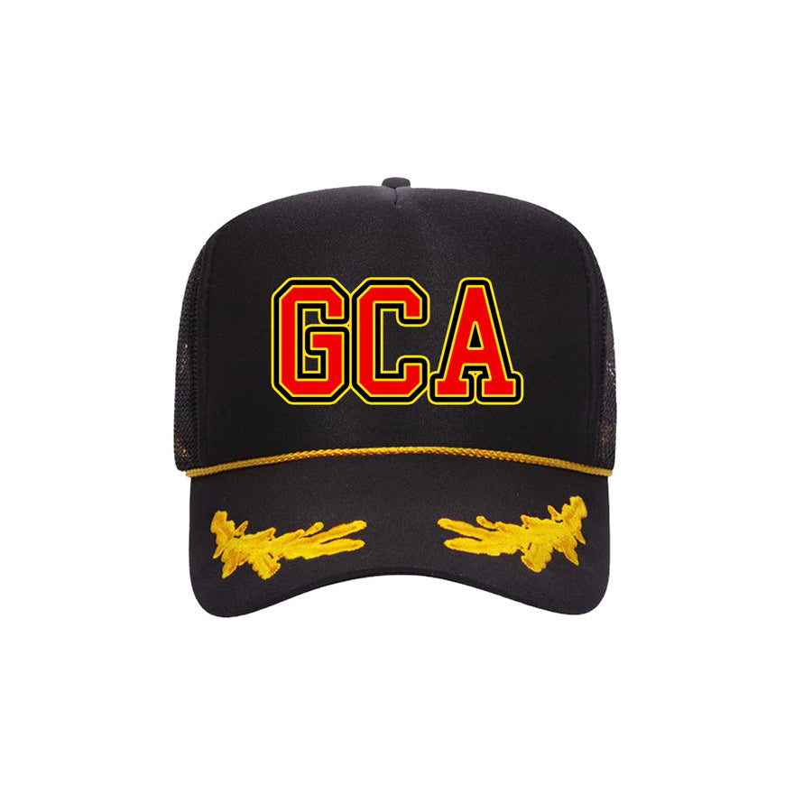 Gold Leaf Crown Trucker Hat College