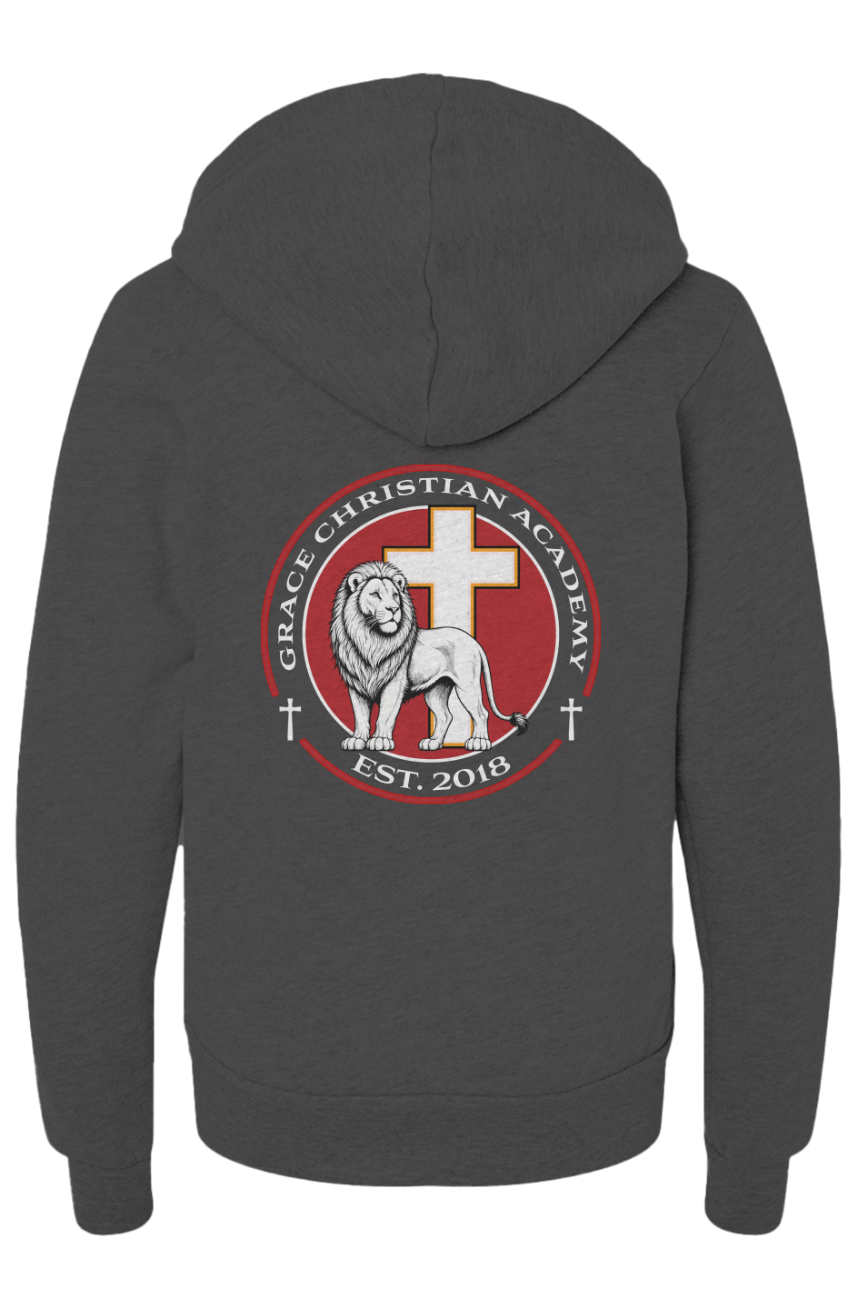 Youth Sponge Fleece Full Zip Hoodie Emblem