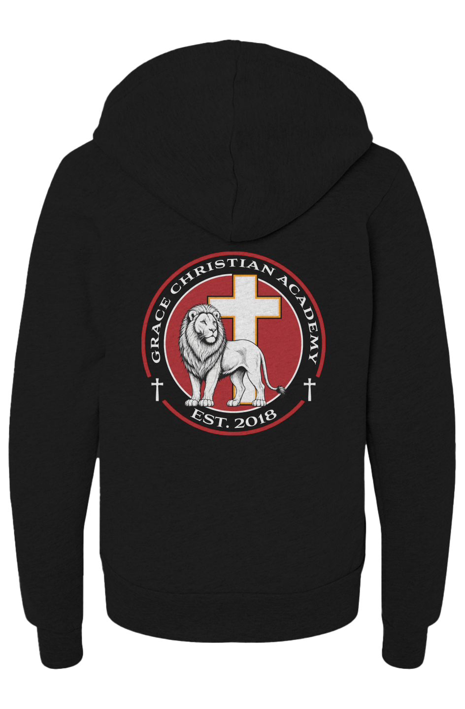 Youth Sponge Fleece Full Zip Hoodie Emblem